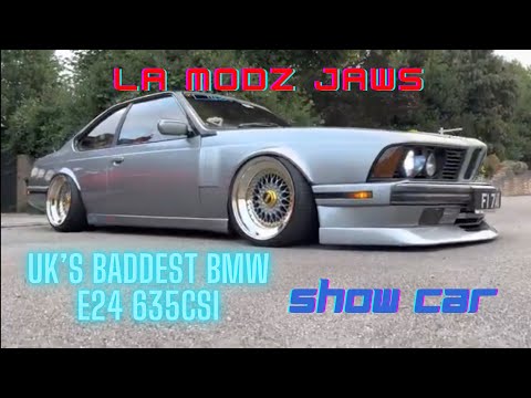 UK’s BADDEST BMW E24 635csi #bagged #retro #bmw #sharknose #bbs #airlift #e24 #635csi #jaws