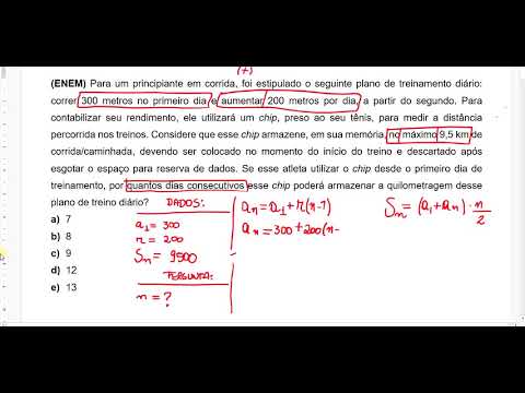 Questão sobre P.A. do ENEM 2013 (vídeo 1 de 6)