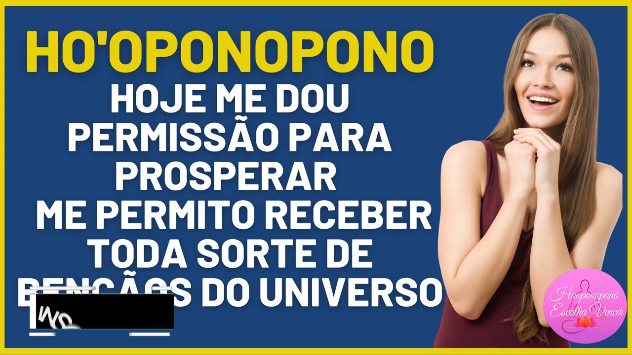 HO'OPONOPONO TODAY I GIVE ME PERMISSION TO PROSPER I ALLOW MYSELF TO RECEIVE ALL LUCKY BLESSINGS