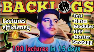 BACKLOGS Endgame 😎|| 100 lectures in 15days🤯 || They completed their backlogs 📚|#jee2024 #jee2023