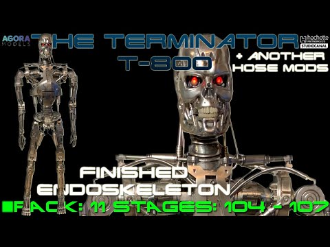 Dokončení Endoskeletu Big Scale Model Terminator T-800, Agora Models - Pack: 11, Stages: 104 - 107