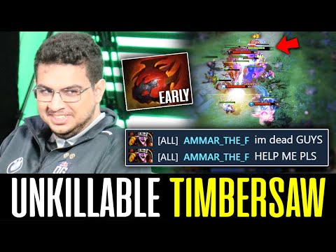 Ammar WTF Timbersaw - DISRESPECT DIVING - UNKILLABLE! DOTA 2