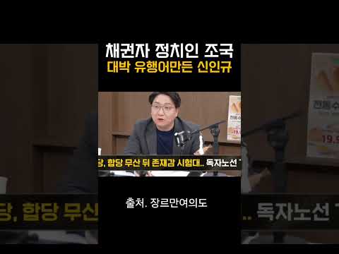사면해줘~ 공천하지 말아줘~ 합당해줘~ 채권자형 정치인 조국~