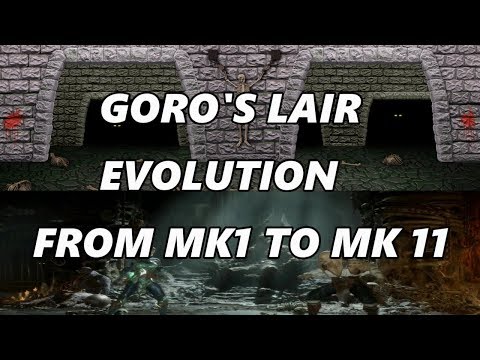 Goro's Lair Evolution  from MK1 to MK11