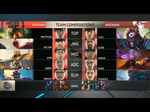 TIP vs REN Highlights - TEAM IMPULSE vs RENEGADES - NA LCS Week 9 - SPRING 2016