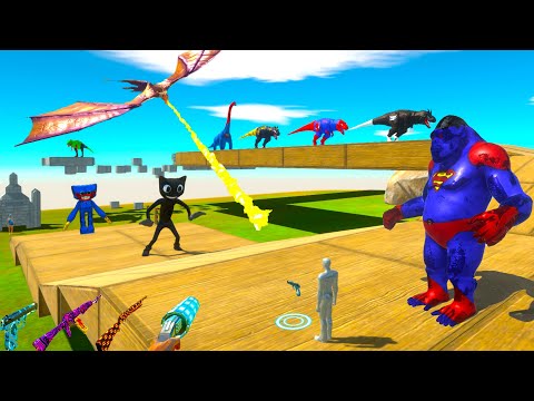SUPERMAN GORO FPS AVATAR RESCUE MISSION DEATH RUN - Animal Revolt Battle Simulator