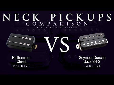 Railhammer CHISEL vs Seymour Duncan JAZZ SH-2 - Passive Neck Guitar Pickup Comparison Tone Demo