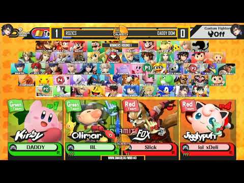 Ultra WBB #143 | Rozics & Daddy Dom vs Deli & BlakeLastName - Winners Round 1 - Super Smash Bros. fo