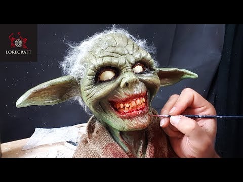 Zombie Yoda Sculpture Timelapse - Star Wars Zombies!
