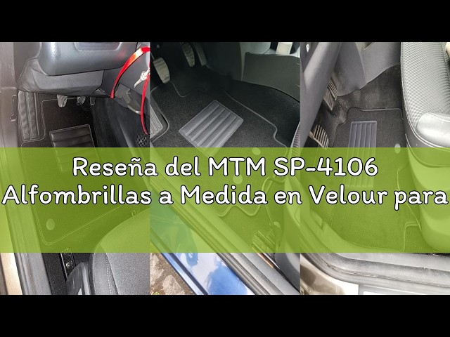 Vídeo relacionado con MTM SP-8558 Alfombrillas a Medida en Velour para Renault Clio 5 2019-2025 Clio 6 2026- / Mitsubishi Colt 10.2023-