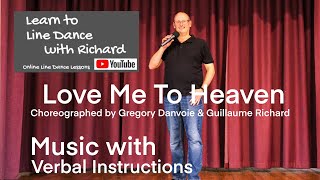 IMPROVER LINE DANCE LESSON 99 - Love Me To Heaven - Part 2- Music with verbal instruction