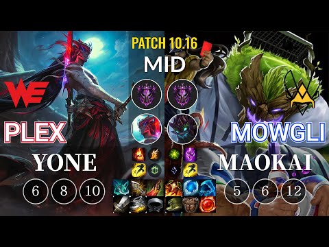 WE Plex Yone vs VIT Mowgli Maokai Mid - KR Patch 10.16