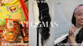 VLOGMAS: Food shopping, bleaching wig, laundry, shopping for my trip + shein haul