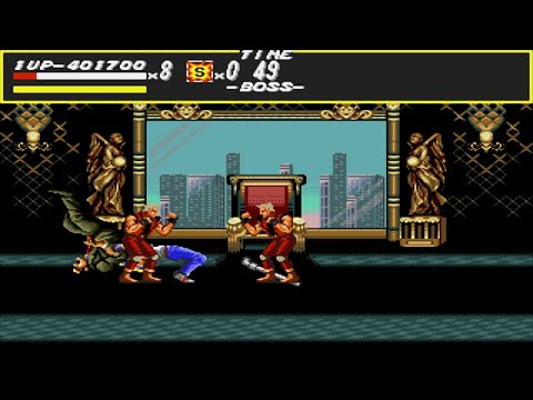 Streets of Rage (1991) - Stage 8 Gameplay (Sega Genesis) (Non-Commentary) (4K)
