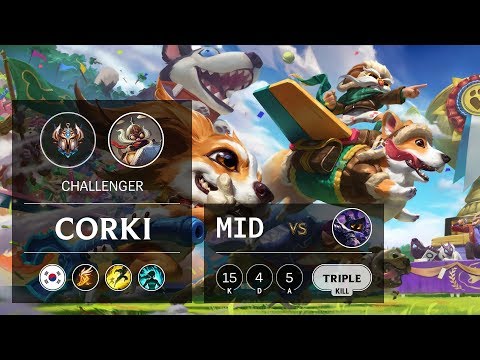 Corki Mid vs Veigar - KR Challenger Patch 9.12