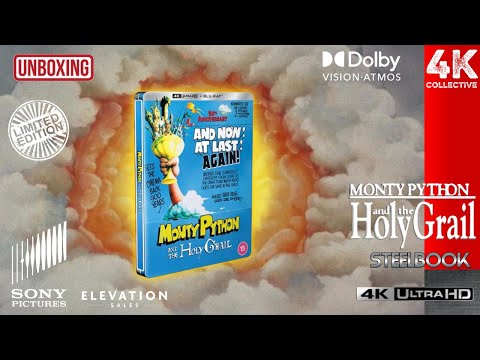 Monty Python and the Holy Grail 4K UltraHD Blu-Ray Limited Edition Steelbook Unboxing
