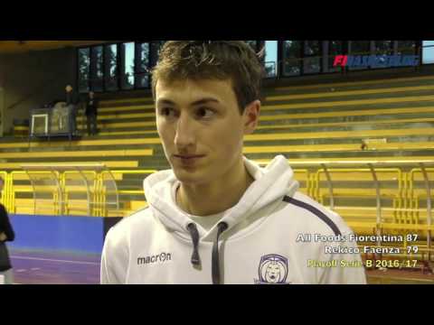 Andrea Mazzucchelli dopo gara 1 playoff Fiorentina-Faenza