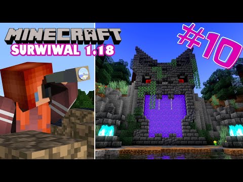 #10 New Nether Portal!  It was supposed to be a demon, but... |  Let's play Minecraft Survival 1.18 Nitka_Gra