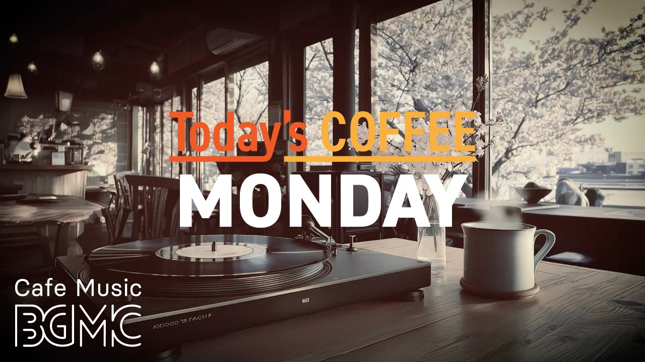 Today's COFFEE MONDAY: Sakura Window Cafe Jazz ☕ Smooth Piano & Slow Bossa Nova for Deep Work