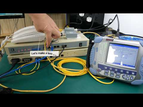 Optimux Demo: 4 E1 + 4 Ethernet Fiber Optic Multiplexer & 75/120 ohm baluns + NMS testing
