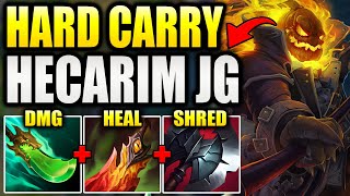 How to HARD CARRY Solo Q With HECARIM JUNGLE | Even When Early Invaded