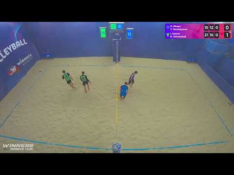 22:10 D. Kliuiev / Y. Yevdokymov - I. Ivanov / R. Voloshchuk 20.02.2023 | Winners Beach Volleyball