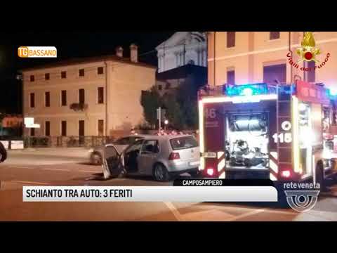 TG BASSANO (21/09/2017) - SCHIANTO TRA AUTO: 3 FERITI
