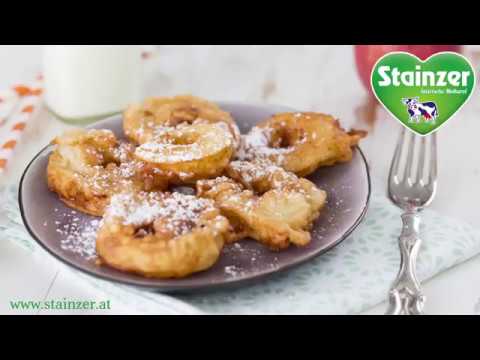 Gebackene Apfelradln