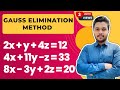 Gauss Elimination Method System Of Equation Engineering Maths Mathspedia