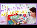 My Favourite Art Supplies 2024! Paint, sketchbooks, pencils, neocolors etc!