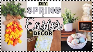 ⭐EASTER & SPRING Farmhouse Crafts - Paper Mache Clay, tulip carrot - using some DOLLAR TREE items