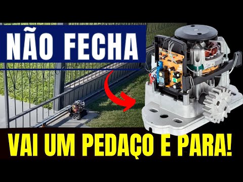 Motor de Portão não fecha tudo como resolver  tempo de  Percurso