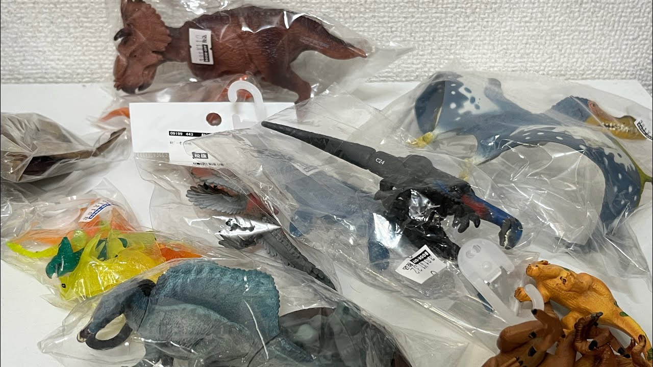 中古で買った恐竜フィギュアを紹介　スピノサウルス　ティラノサウルス　他　Lots of dinosaur used toys