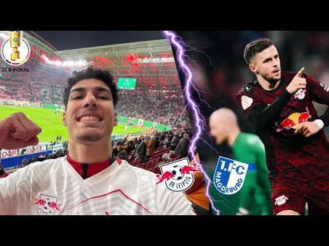 PYRO 🧨+ SPECTACULAR EVENING IN LEIPZIG 🤯🔥| BAUMGARTNER SHOOTS US INTO THE QUARTERFINALS 🥳 | Stadi...
