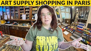 paris art supply shopping