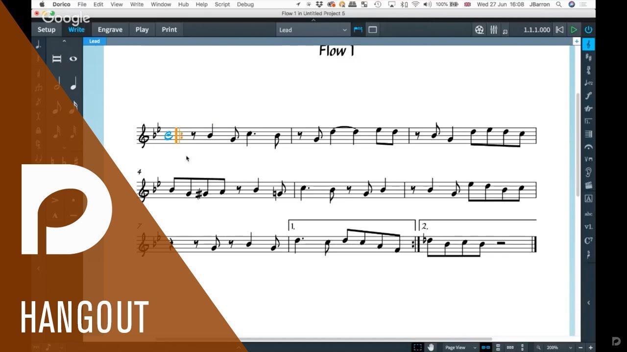 Creating lead sheets in the style of the Real Book - Dorico