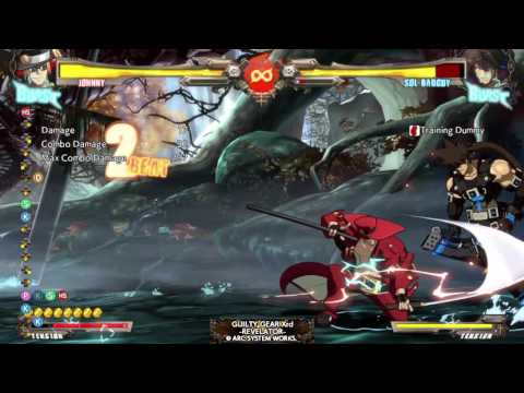 Guilty Gear Xrd Rev2 Johnny Unblockable Setup 2