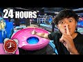 24 HOUR OVERNIGHT CHALLENGE In TRAMPOLINE PARK