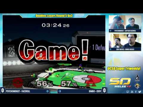 UCSD Super Triweekly Doubles LR5: PsychoMidget/Captain Faceroll vs. Bimbo Mexico/Eddy Mexico - SSBM