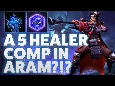 Ana Nanoboost - A 5 HEALER COMP IN ARAM?!? - ARAM LOST CAVERN
