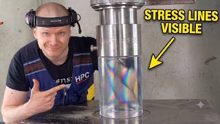 Crushing Plastic With Polarized Light | Hydraulic Press Test