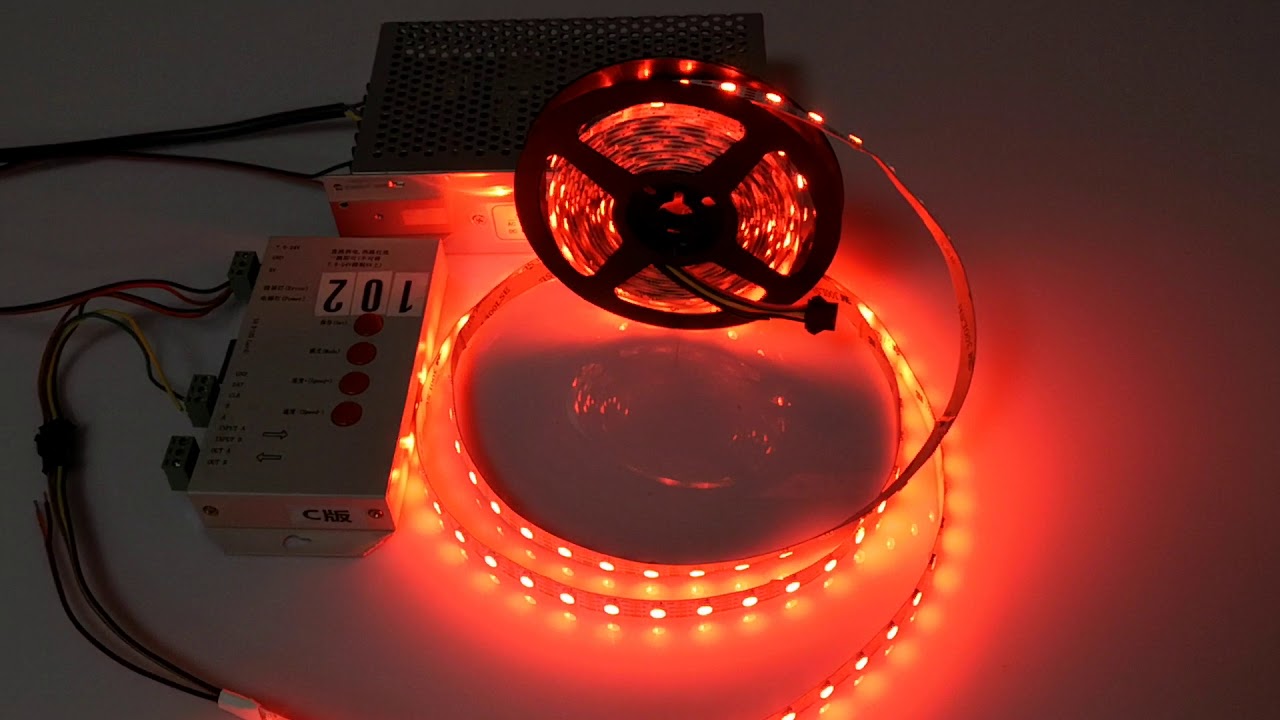 HD107 RGB SMD 5050 pixel led chip with gray lever 65536（16bits）led strip light