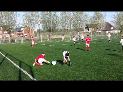 Wieldrecht E1 - GJS E1 (2-2) op 12 april 2014