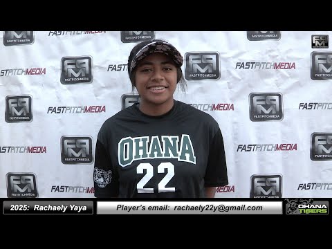2025 Rachaely Yaya First Base and Catcher Softball Skills Video - Ohana Tigers