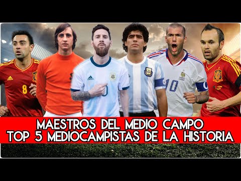 TOP 5 DE MEDIOCAMPISTAS | MAESTROS DEL MEDIO CAMPO