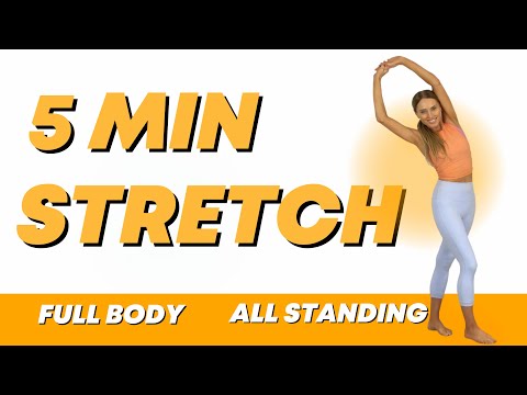 5 Minute Everyday Stretch - Full Body Routine  - Improves Flexibility, Mobility and Posture