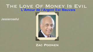 L'AMOUR DE L'ARGENT EST MAUVAIS