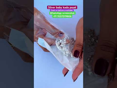 New designer beautiful silver baby kada instant order 70% off extra discount on website #shortsfeed