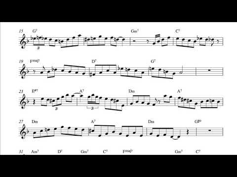 Charlie Parker – Donna Lee (Eb) Transcription