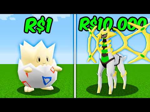 Pokémon de R$1 VS R$10.000 no Minecraft Pixelmon: O FILME